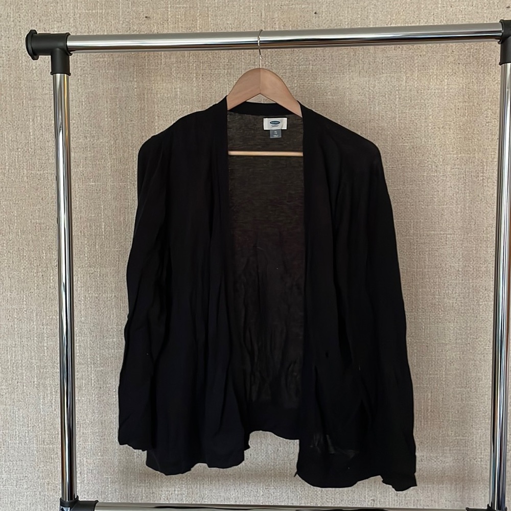 Old navy black cardigan size XL